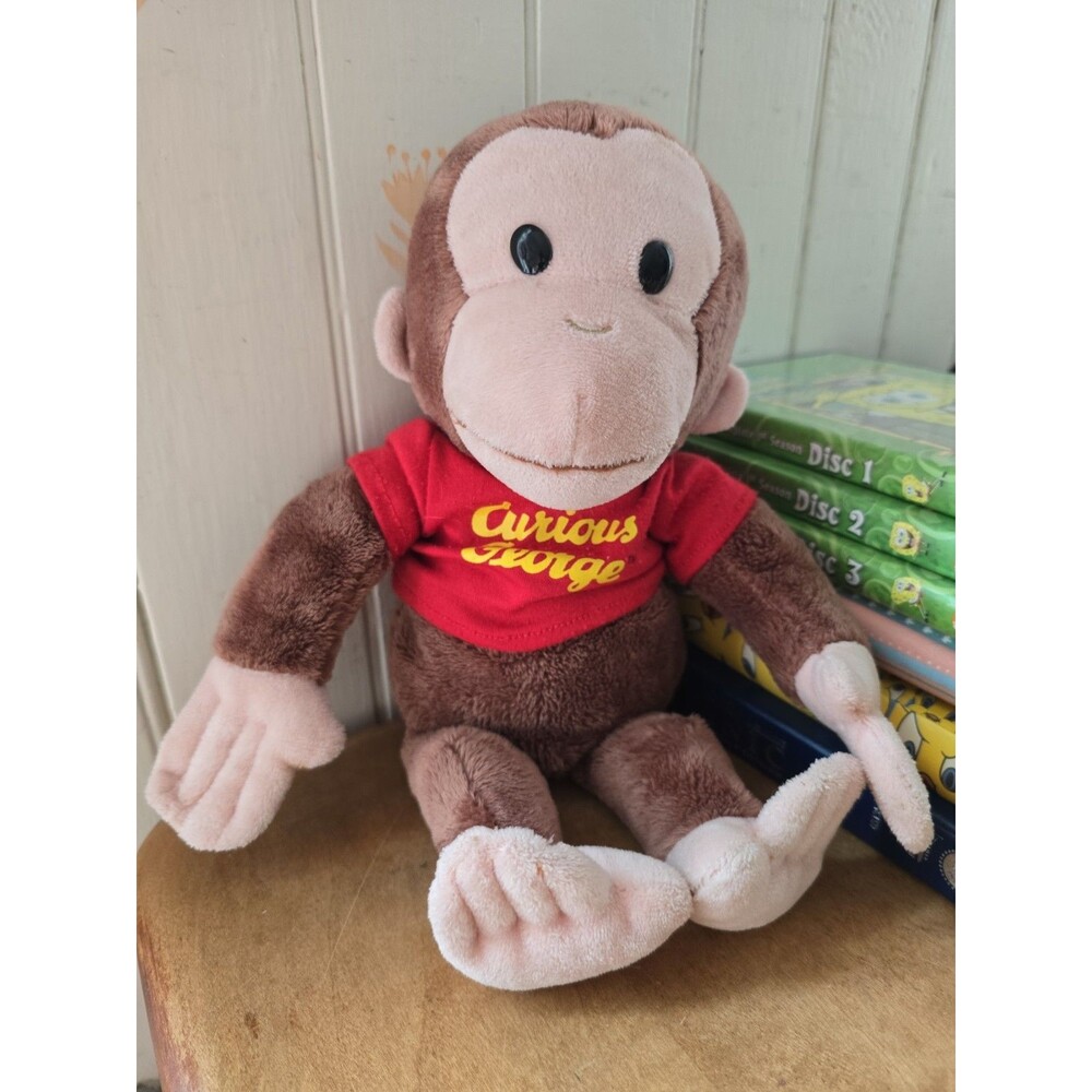 Curious George Gund Plush Stuffed Animal Red Shirt Monkey 16" 0113RA